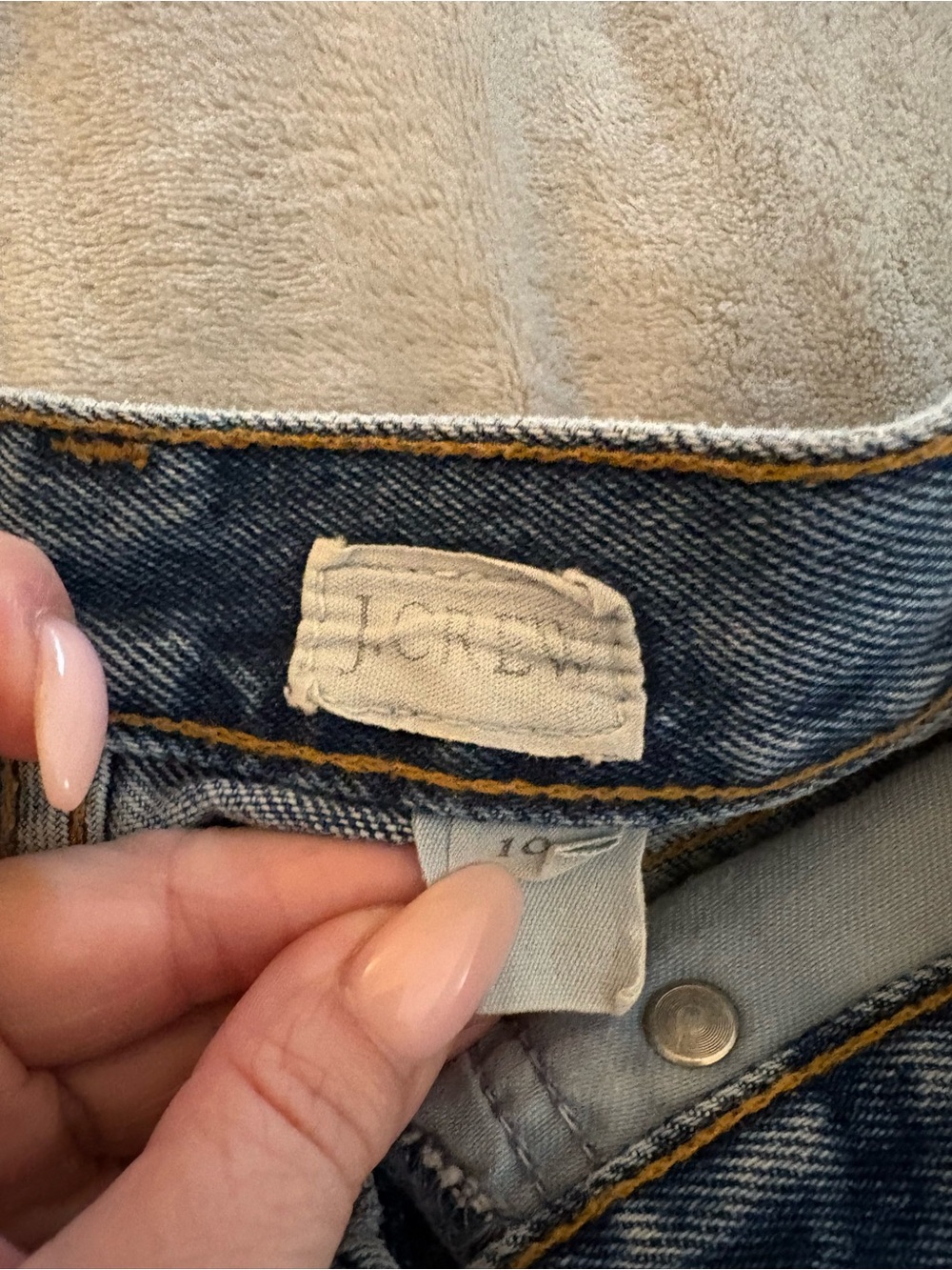 J. Crew Women’s Classic High-Rise Blue Denim Shorts - Picture 9 of 12